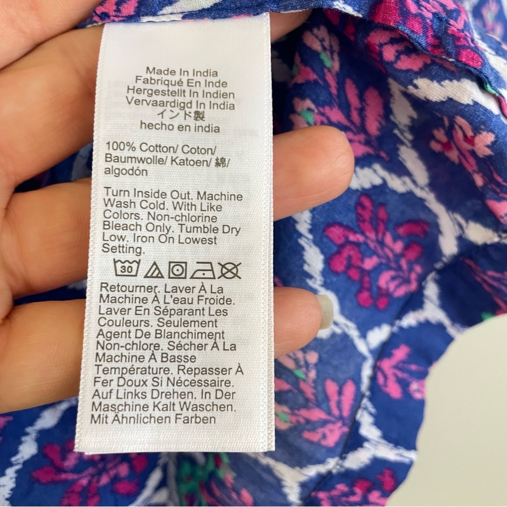J. Crew Printed Beach Tunic Cover-Up Dress Size M - Picture 7 of 8